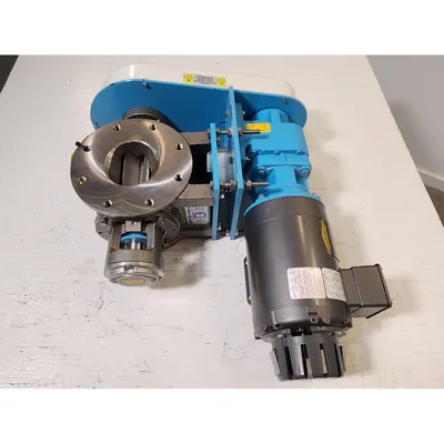 Surplus 4" Dia. Round Rotary Airlock Valve Stainless Steel RVC Carolina Conveyor