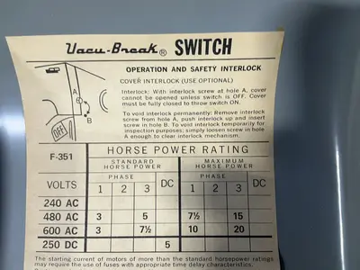 Used GOULD F351 Switchgears Ohio US | HGR 24 #1452467