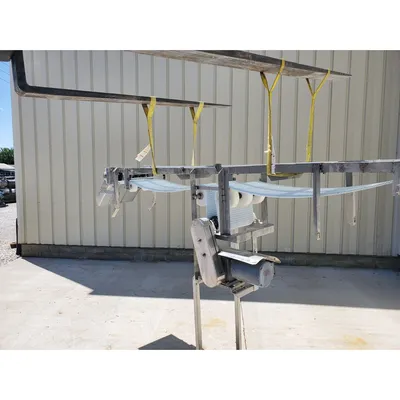 Used 16' W x 10' Long Stainless Steel Sanitary Plastic Link Belt Conveyor