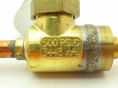 Watts REB100  Brass HVAC Ball Valve 1/2" Copper Line  500 PSI  LOT OF 2