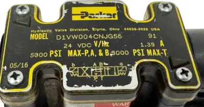 USED PARKER D1VW004CNJG56 CONTROL VALVE 24VDC 5000PSI