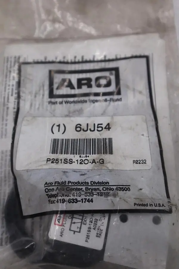 ARO 6JJ54 P251SS-120-A SOLENOID AIR CAN VALVE STOCK #K-3648
