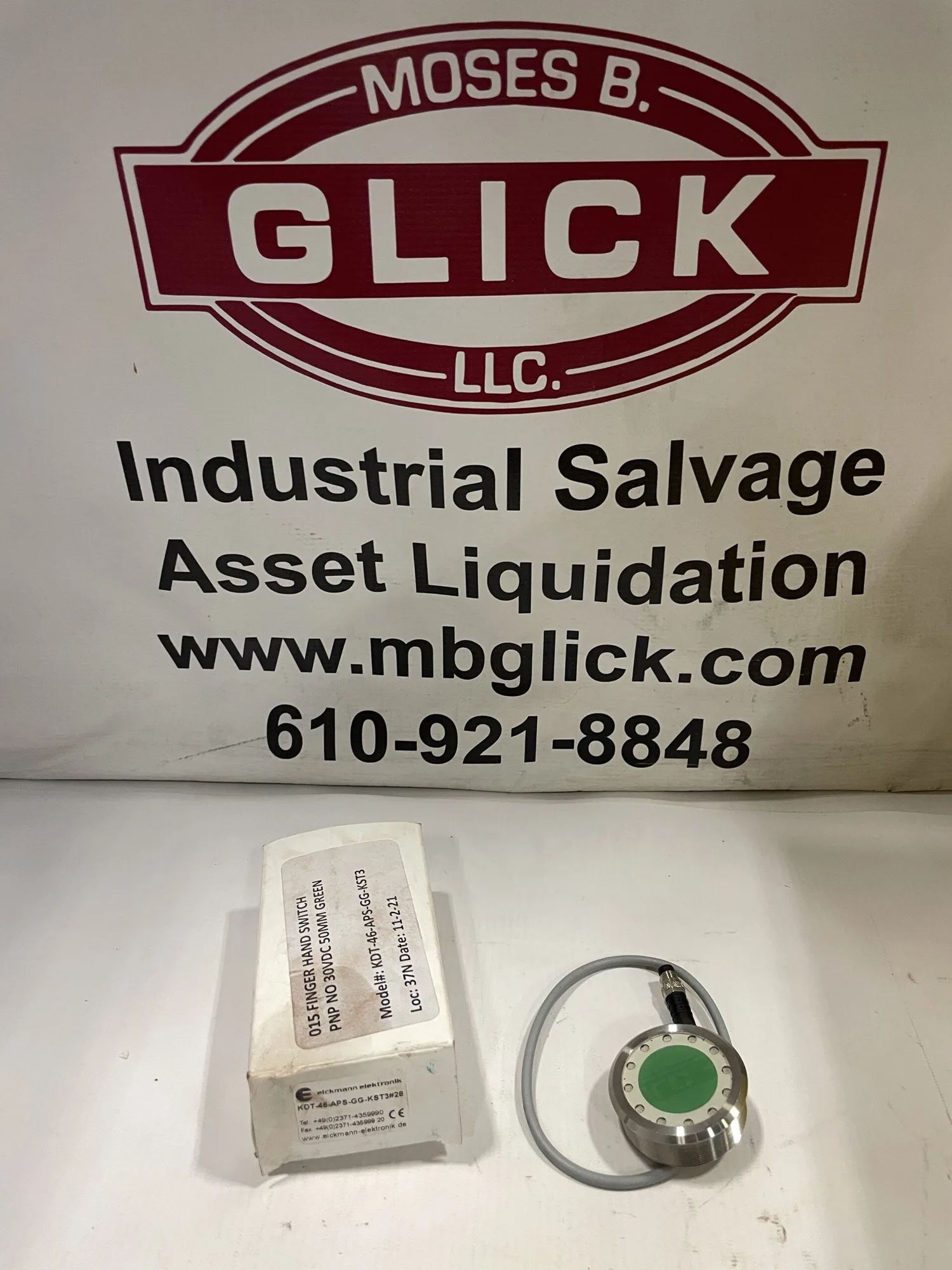 Eickmann-Elektronik KDT-46-APS-GG-KST3 46mm Hygiene‑Variant Touch Button -NIB