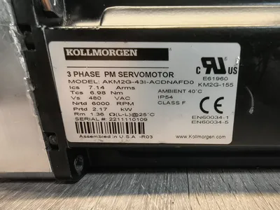 KOLLMORGEN AKM2G-43I-ACDNAFD0 Servo Motors | ESS Industrial Equipment Sales (7)