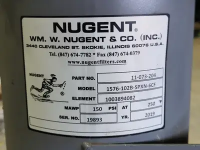 Nugent Filters 11-073-204, 1576-102B-SPXN-6CF