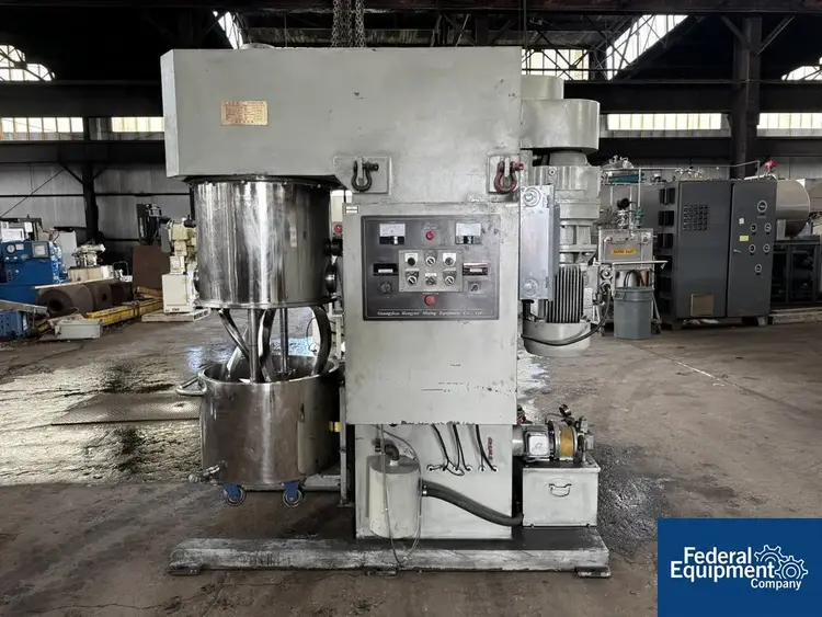 Used Guangzhou Hongyun Machinery 100 Liter Guangzhou Hongyun Machinery Double Planetary Mixer, Model HY-DLH100L, S/S Mixers Ohio US | Federal Equipment Company 22 #177259