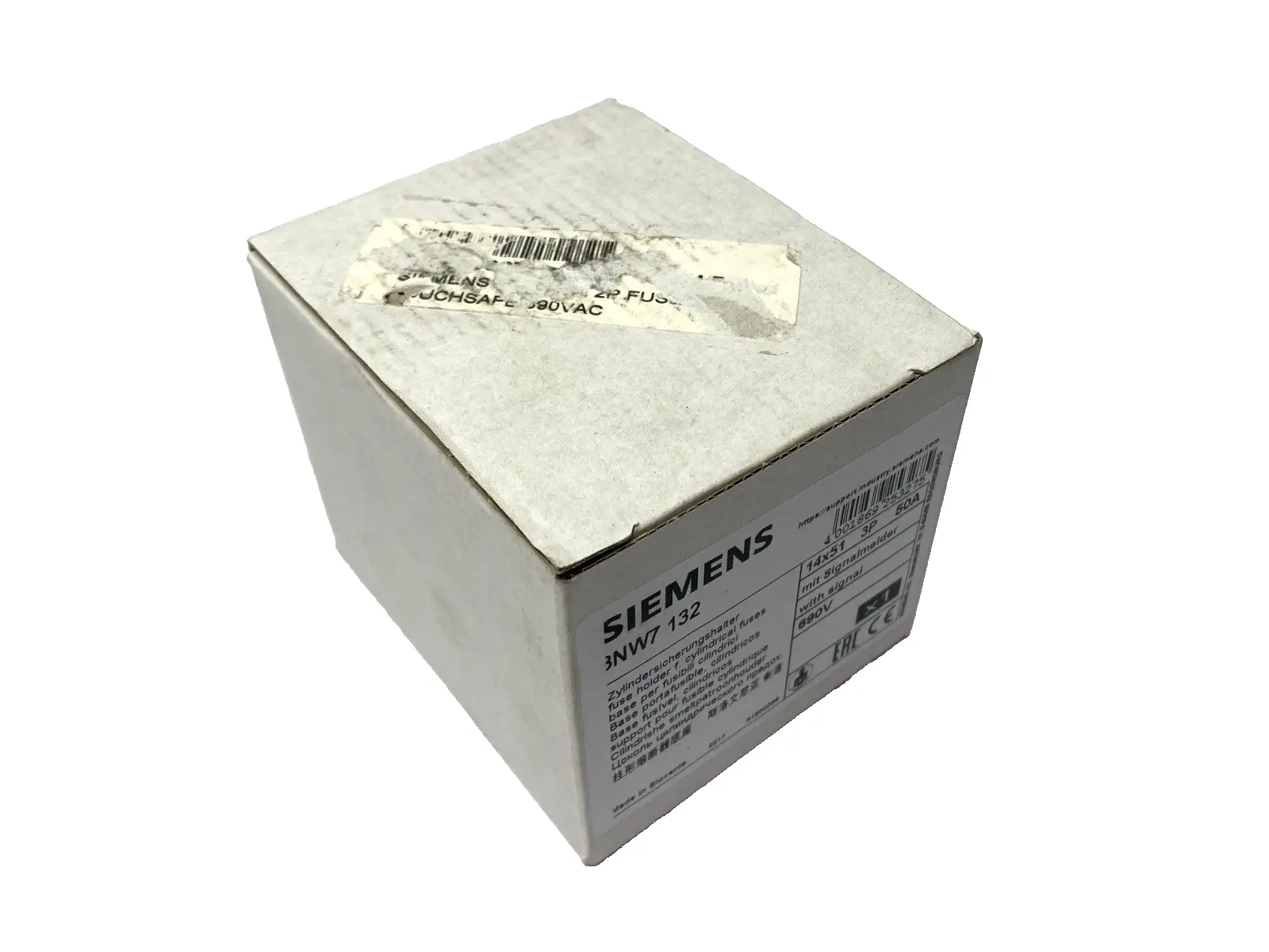 NEW SIEMENS SENTRON CYLINDRICAL FUSE HOLDER 14 X 51MM 3-POLE 690V 50A