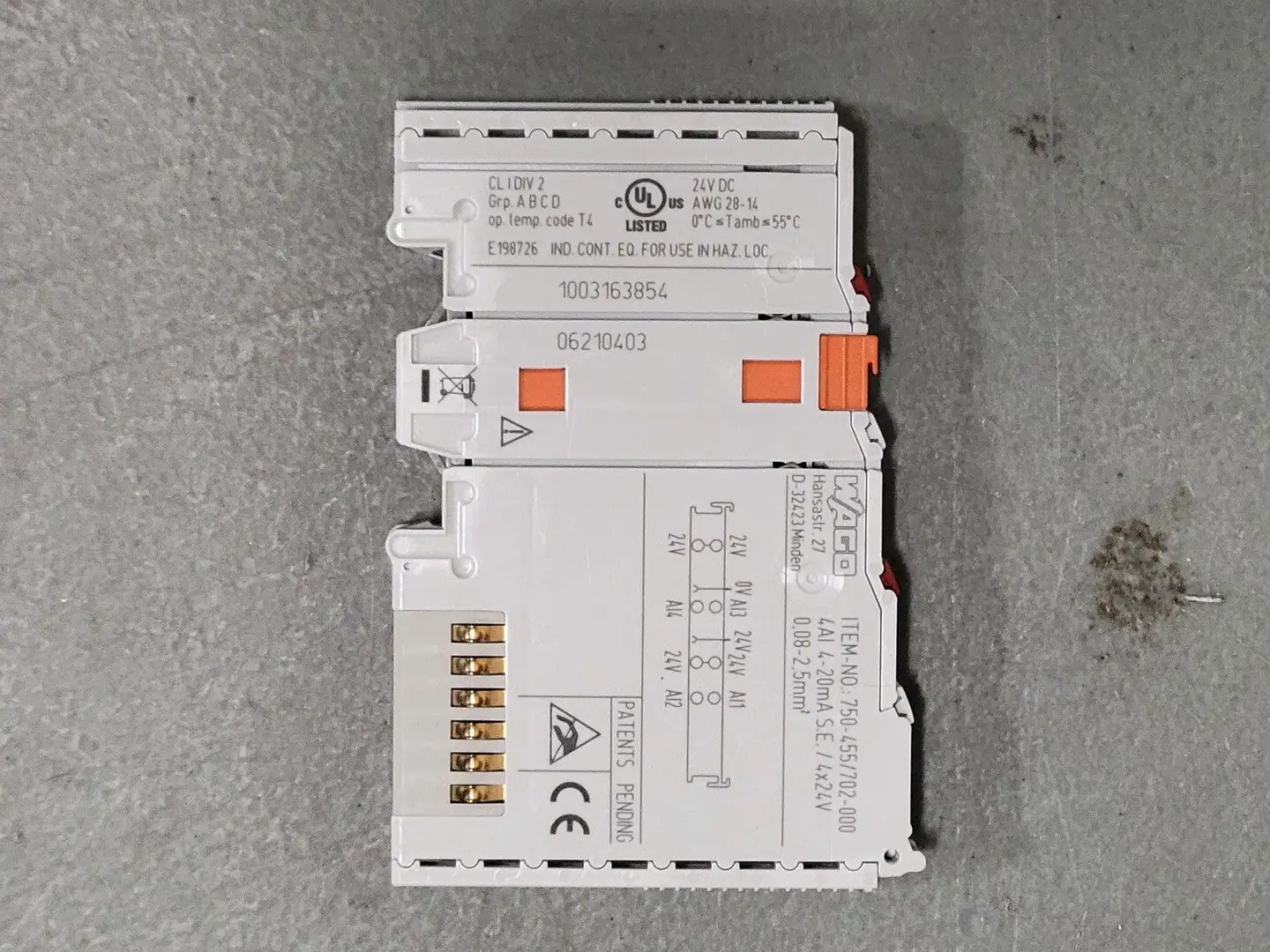 USED WAGO 750-455/702-000