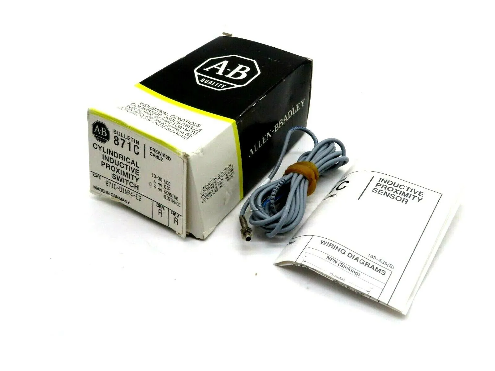 NEW ALLEN BRADLEY 871C-D1NP4-E2 PROXIMITY SWITCH D1NP4E2 SER A 871CD1NP4E2