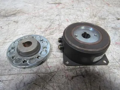 Warner 5103-451-002 SF-250 6V DC Flange Mount Magnetic Brake 7500 RPM 1/2" Bore