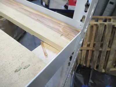 Adjustable White Metal Frame Built to Fit Onto Pallets - Perfect for Projects