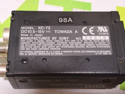 SONY XC-73 VIDEO CAMERA MODULE WITH HF35A-2 FUJINON 35mm LENS