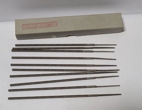 10 Pcs Simonds 6x5/32 Round File 84-183500 New USA