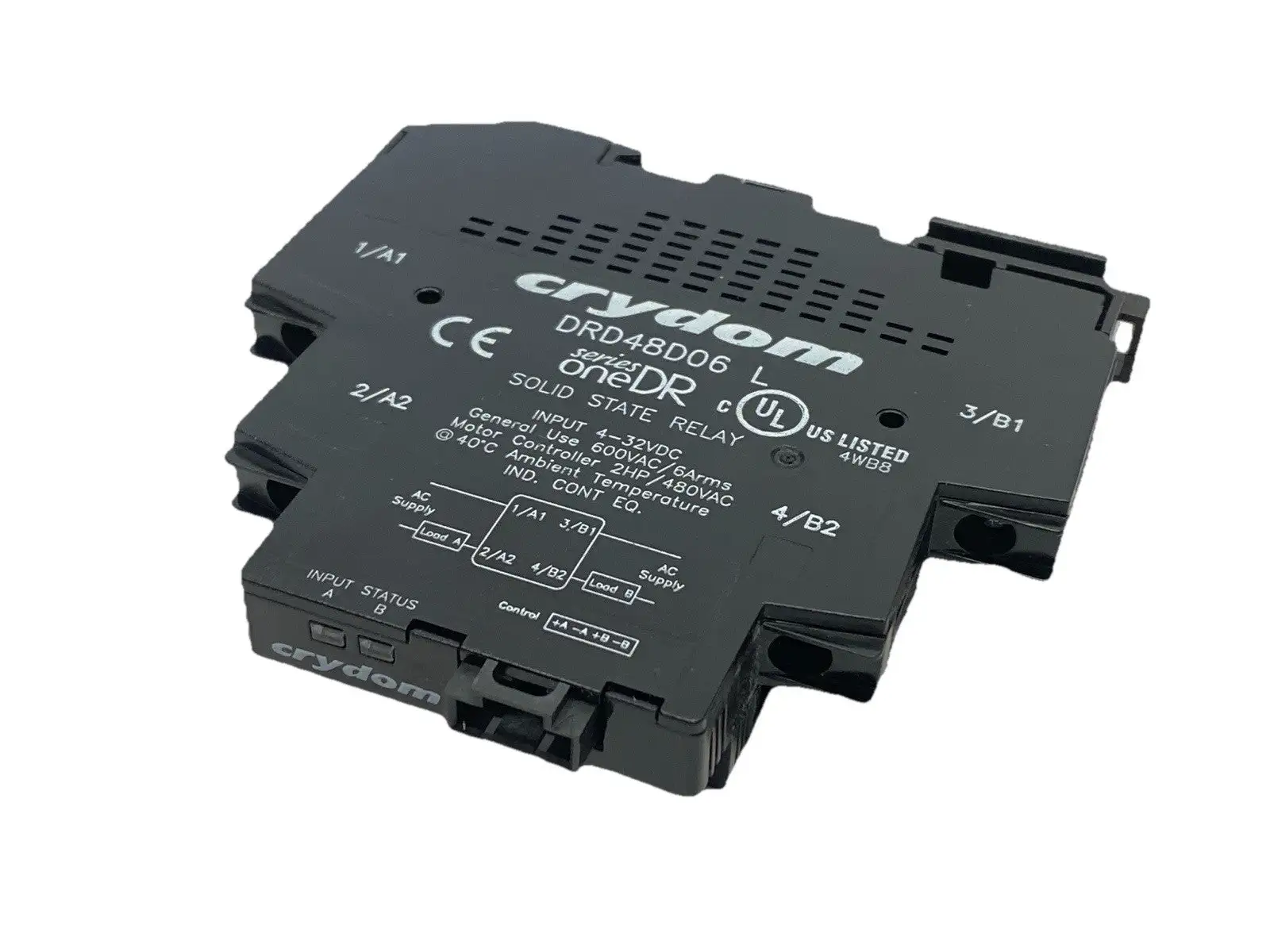 DRD48D06 | Crydom  Dual Solid State Relay 2 Phase 4-32VDC - New Other