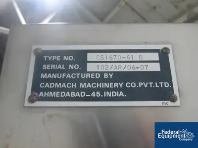 USED Cadmach Cadmach CSI-670 Tablet Press, 61 Station
