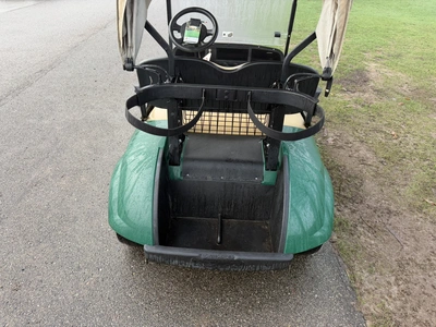 (1) 2017 E-Z-Go golf cart with a Kawasaki gas engine, model 625111G01, includes canopy, ball cover, ...