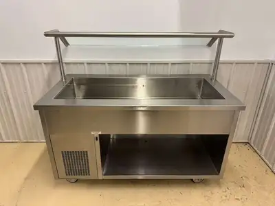 Used Randell Used Randell RAN SCA-4 Refrigerated 4 Pan Serving Counter, Cold Food 120V Food Prep Tables Illinois US | Falcon Restaurant Supply #1375102