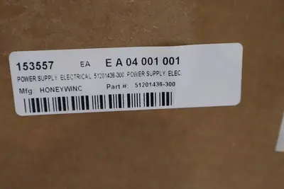 HONEYWELL 51201436-300 / 51201436300 POWER SUPPLY NEW IN BOX STOCK G367