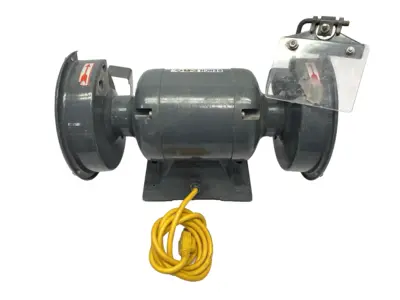 USED BENCH PRO ELECTRIC BENCH GRINDER 6" 3450RPM DAMAGED & MISSING EYE SHIELDS