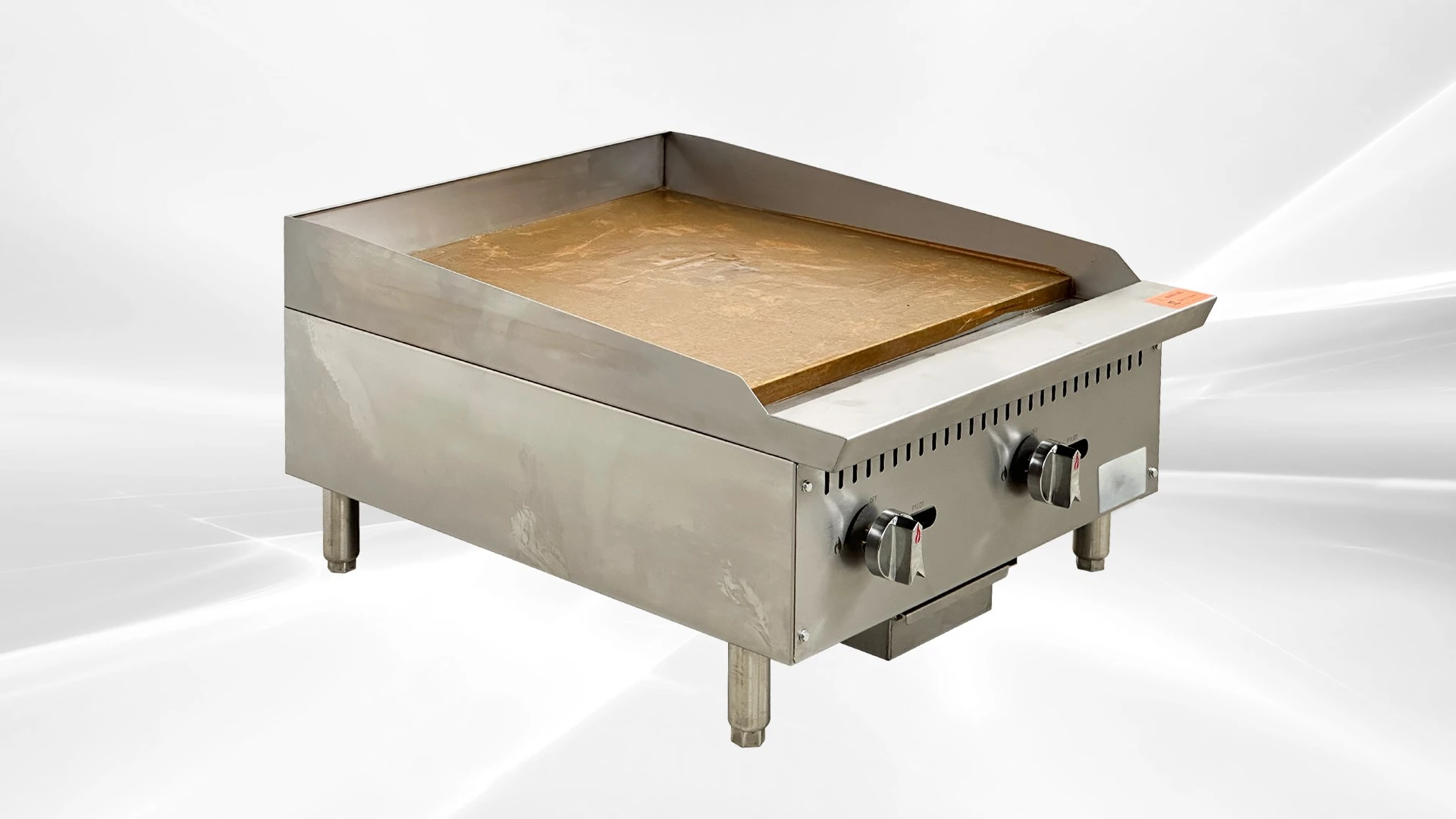 171-0457 24" 2 Burner Natural Gas Manual Griddle