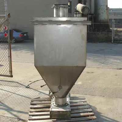 SPC6409  Bin Hopper Silo 15 cu.ft., bulk storage bin, Stainless Steel