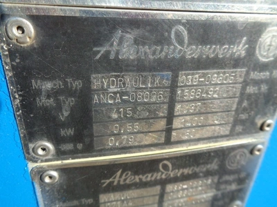 Alexanderwerk Wp50/75 Compactor