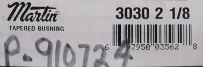 NEW MARTIN 3030-2-1/8 TAPER BUSHING 3030218