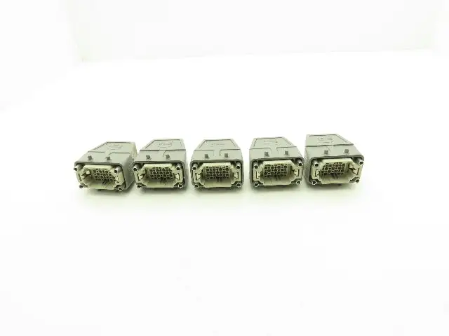 Fanuc A660-2006-T435 Jumper Connector 42 Pin Harting Hood 38-39 Pins Lot of 5