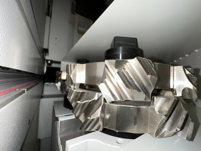 Stefani Evolution SSB Double-Sided Edgebander w/ Mahros Automatic Vacuum Loading & Unloading