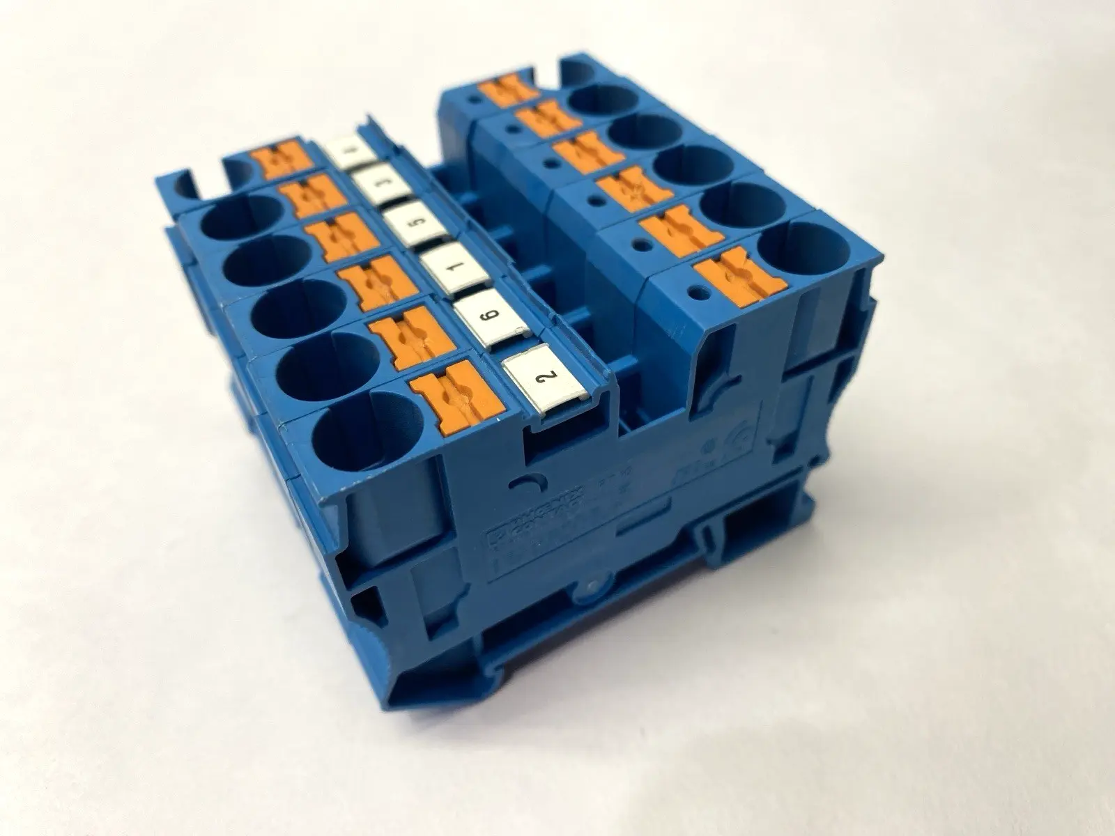 USED PHOENIX CONTACT FEED-THROUGH TERMINAL BLOCK 3212123 LOT OF 6