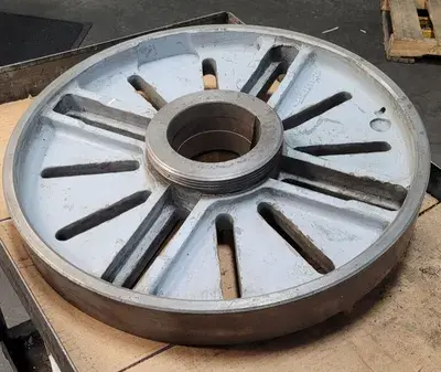 LATHE CHUCK FACE PLATE, 23.5 IN DIAMETER, L2 MOUNT