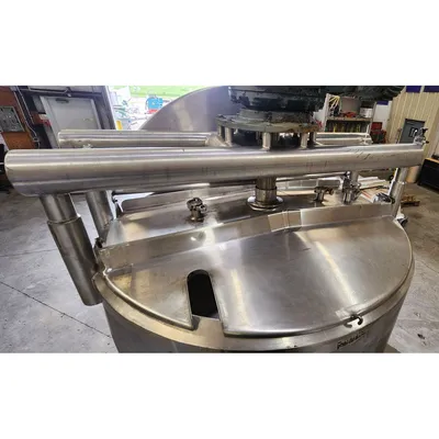 Used APV Crepaco Stainless Steel Jacketed Sweep Scraper Mix Tank - 400 Gallon