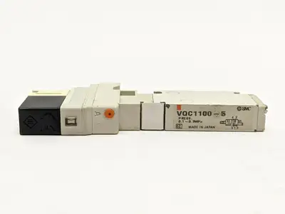 VQC1100-5 | SMC  Single Solenoid Plug-in Valve 5 Port - Used