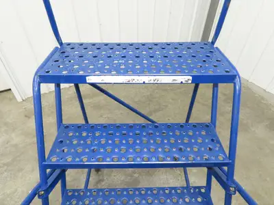 Ballymore Rolling Ladder 4 Step 10" Work Platform 38" Top Step 300lbs 24" W