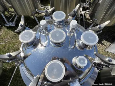 Used Precision Stainless Steel Jacketed Vertical Tank – High Capacity