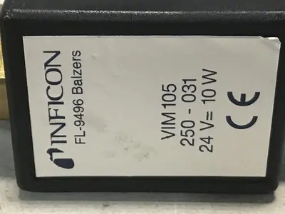 USED INFICON FL-9496 BALZERS