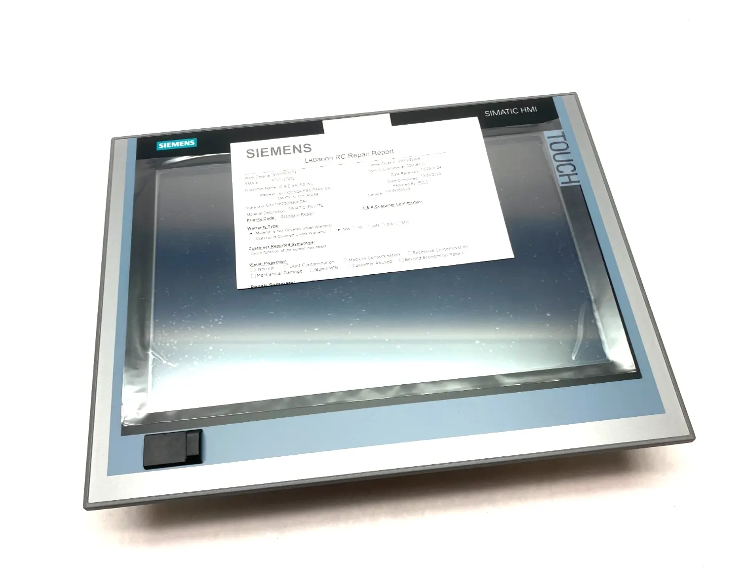 USED SIEMENS SIMATIC IPC277E NANOPANEL 15" TOUCHSCREEN CELERON N2930