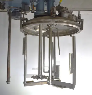 Used Myers Tri-Shaft Disperser-Mixer-Emulsifier – 36” Diameter, Hydraulic Lift, Refurbished