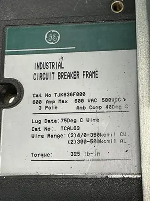 USED GENERAL ELECTRIC TJK636F000