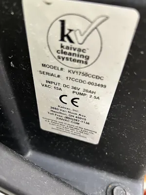 Kaivac Cleaning Systems KV1750CCDC Fully Refurbished & Working