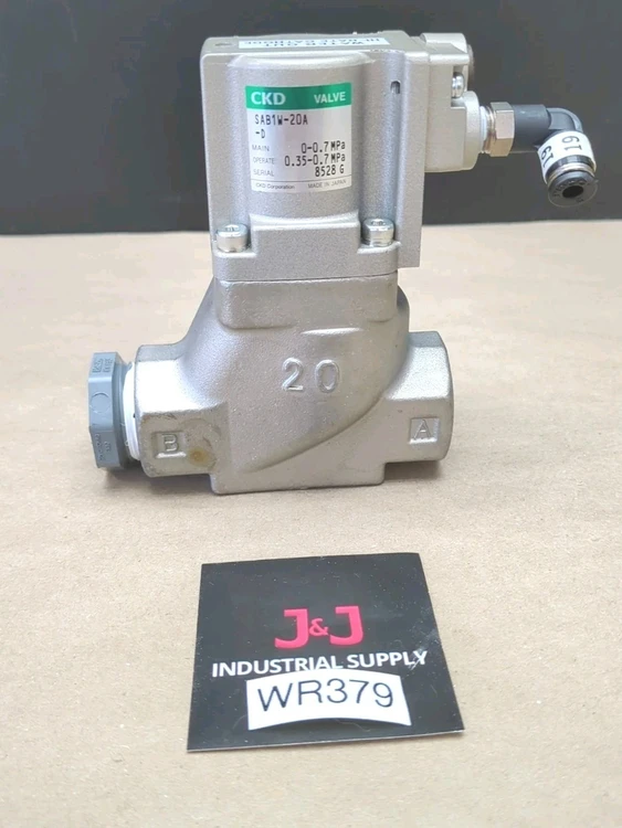 Used CKD SAB1W-20A-D Valves/Fittings Indiana US | J&J Industrial Supply #495778