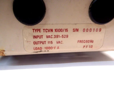 USED ADVANCE POWER DUAL POWER CONDITIONER TRANSFORMERS