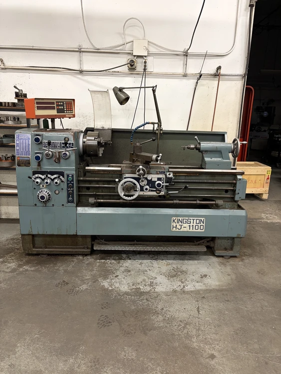 Used 1993 Kingston HJ-1100, Gap, Taper, 3&4 Jaw, 5C Collet, Steady Engine Lathes New Jersey US | Machinery Values #1402375