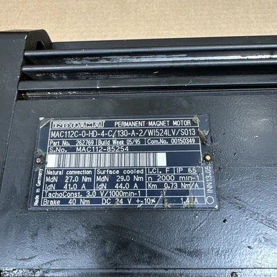 USED Indramat Bosch Group MAC112C-0-HD-4-C/130-A-2/WI524LV/S013