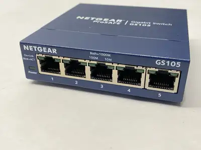 USED NETGEAR PROSAFE UNMANAGED GIGABIT ETHERNET SWITCH 5-PORT