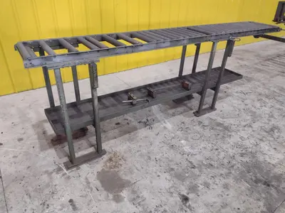 120" LONG X 16" WIDE X 39" ROLLER CONVEYOR: STOCK #21840