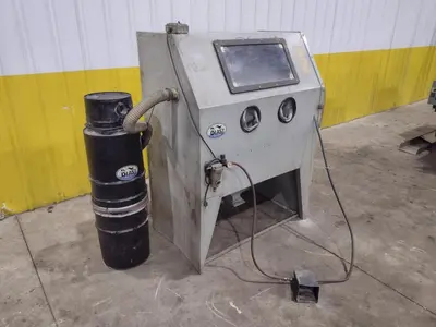 SKAT BLAST DRY BLAST SYSTEM ABRASIVE AIR SAND SHOT BOOTH & DUST COLLECTOR: YOBRO #24818