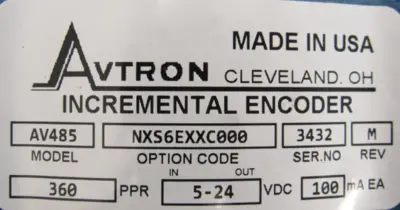 NEW AVTRON AV485-NXS6EXXC00 ENCODER AV485NXS6EXXC000