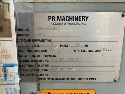 Used PINES 5T Pipe, Tube & Bar Benders Tennessee US | Pearl Equipment #1550202