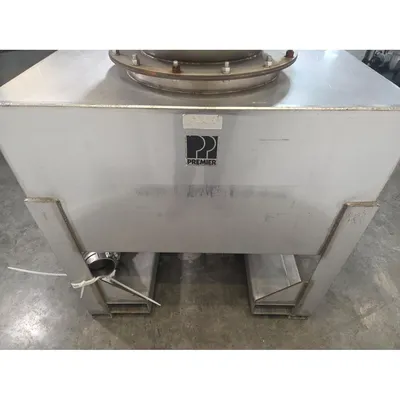 Used 32 Cu Ft Premier Pnuematic Vacuum Receiver Portable Stainless Tote Bin